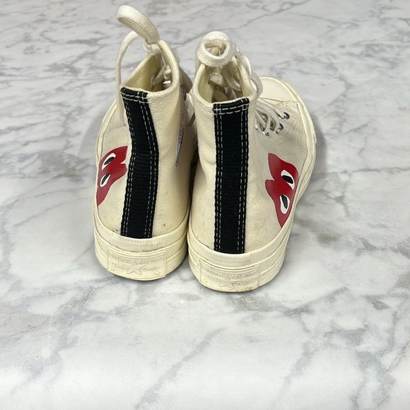 Converse Play Comme des Garcon High Top Sneakers - Picture 3 of 9